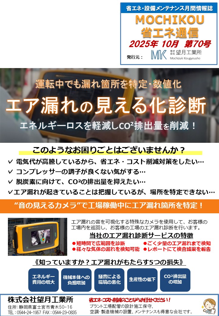 エア漏れの見える化診断